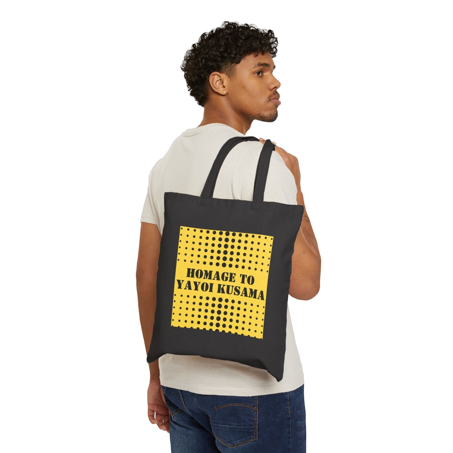 Homage to Yayoi Kusama (Cotton Canvas Tote Bag) | Rock Tongue Prints