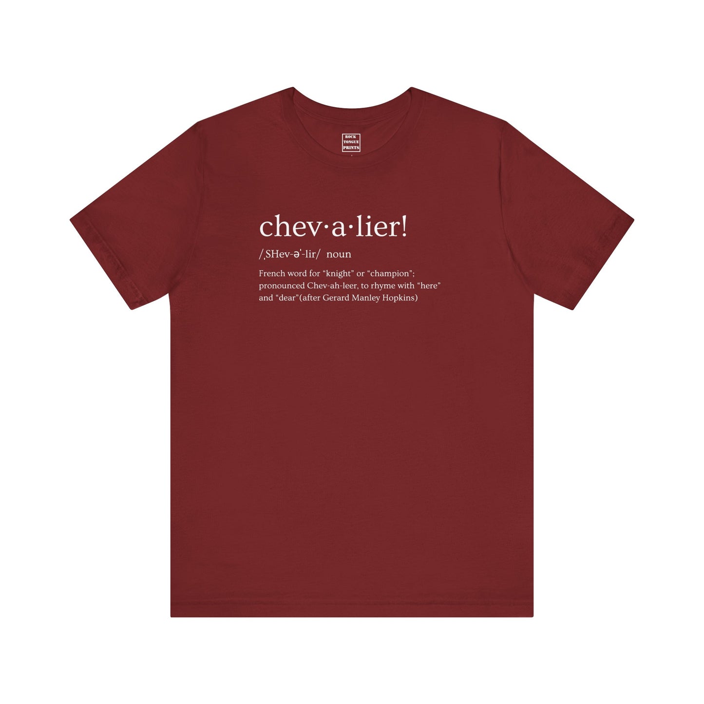 chevalier! (Unisex Jersey Short Sleeve Tee) |Rock Tongue Prints