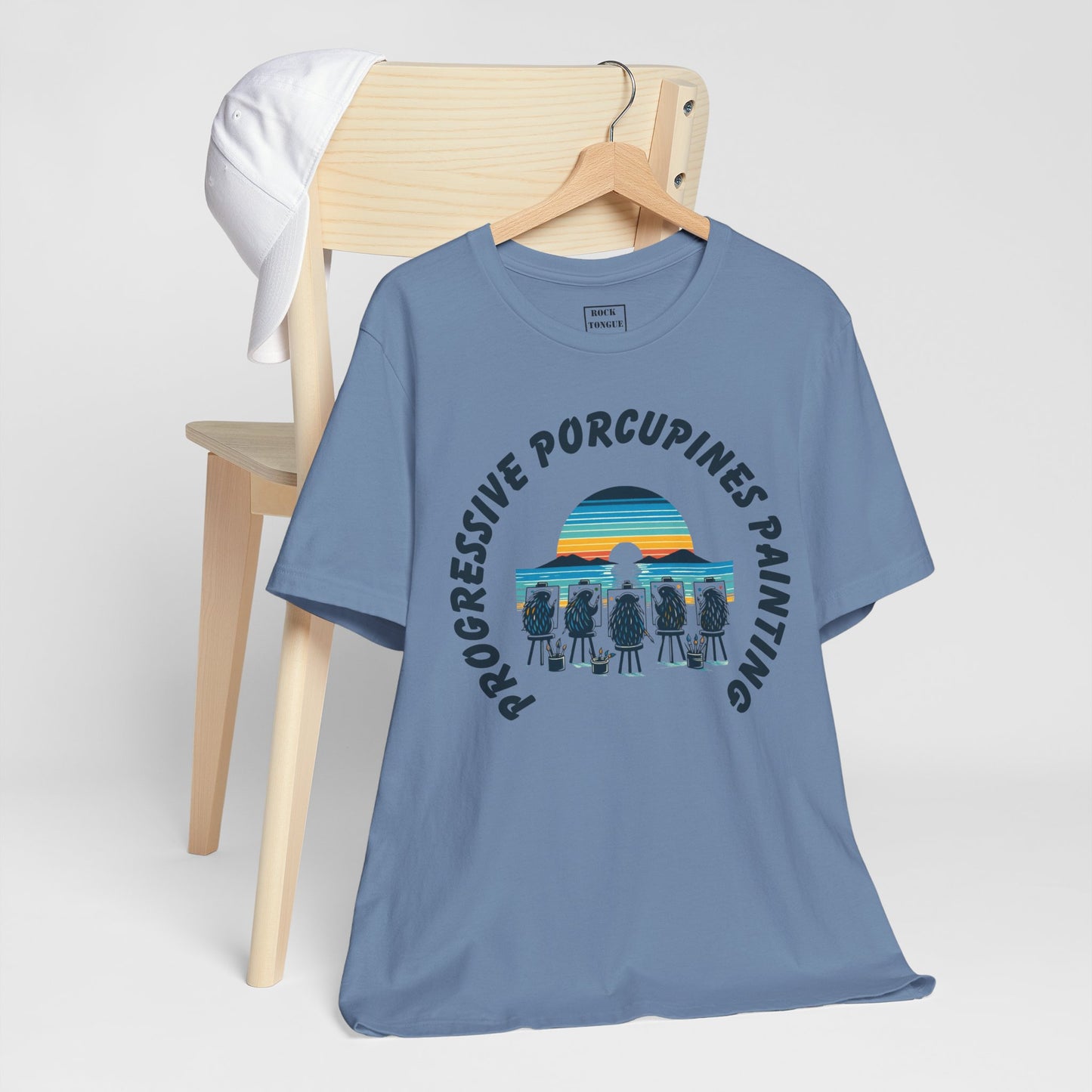 Porcupines Painting T-Shirt (Short Sleeve Tee) | Rock Tongue Prints