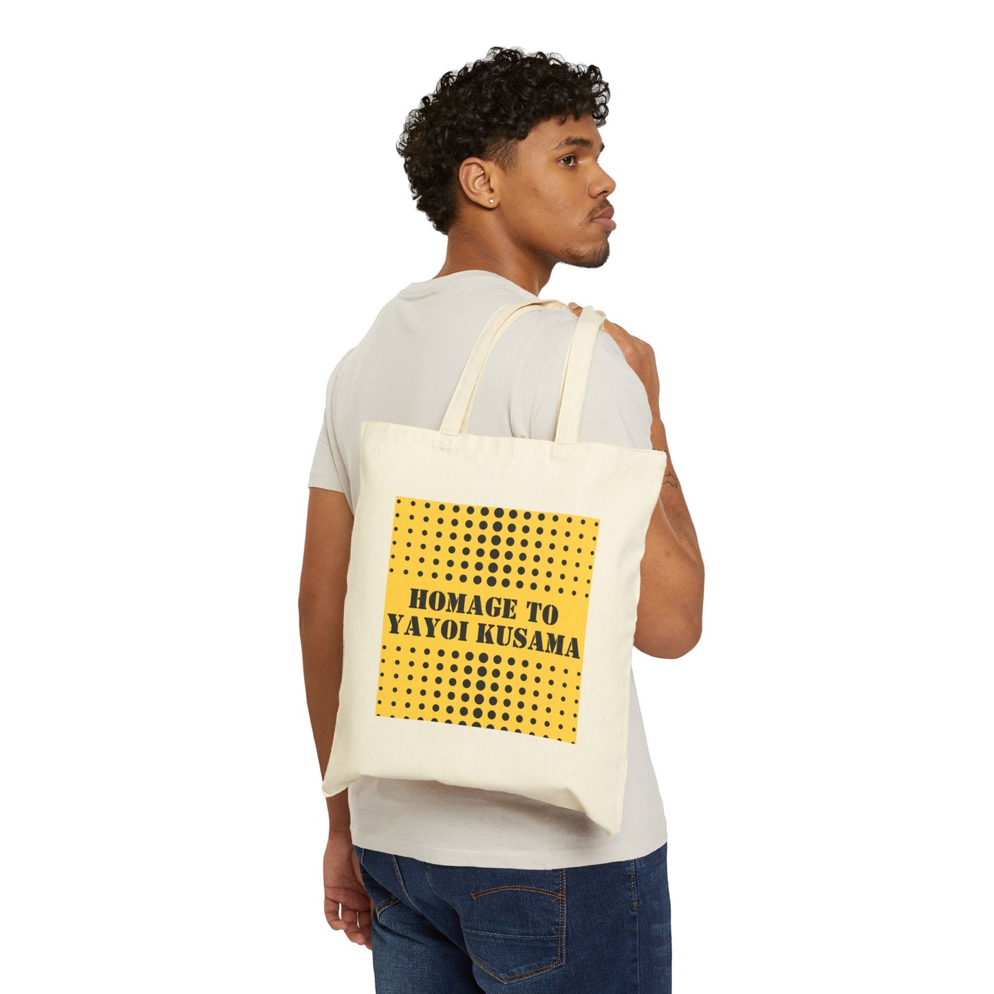 Homage to Yayoi Kusama (Cotton Canvas Tote Bag) | Rock Tongue Prints