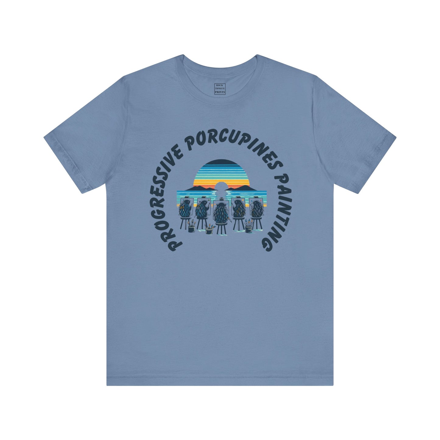 Porcupines Painting T-Shirt (Short Sleeve Tee) | Rock Tongue Prints