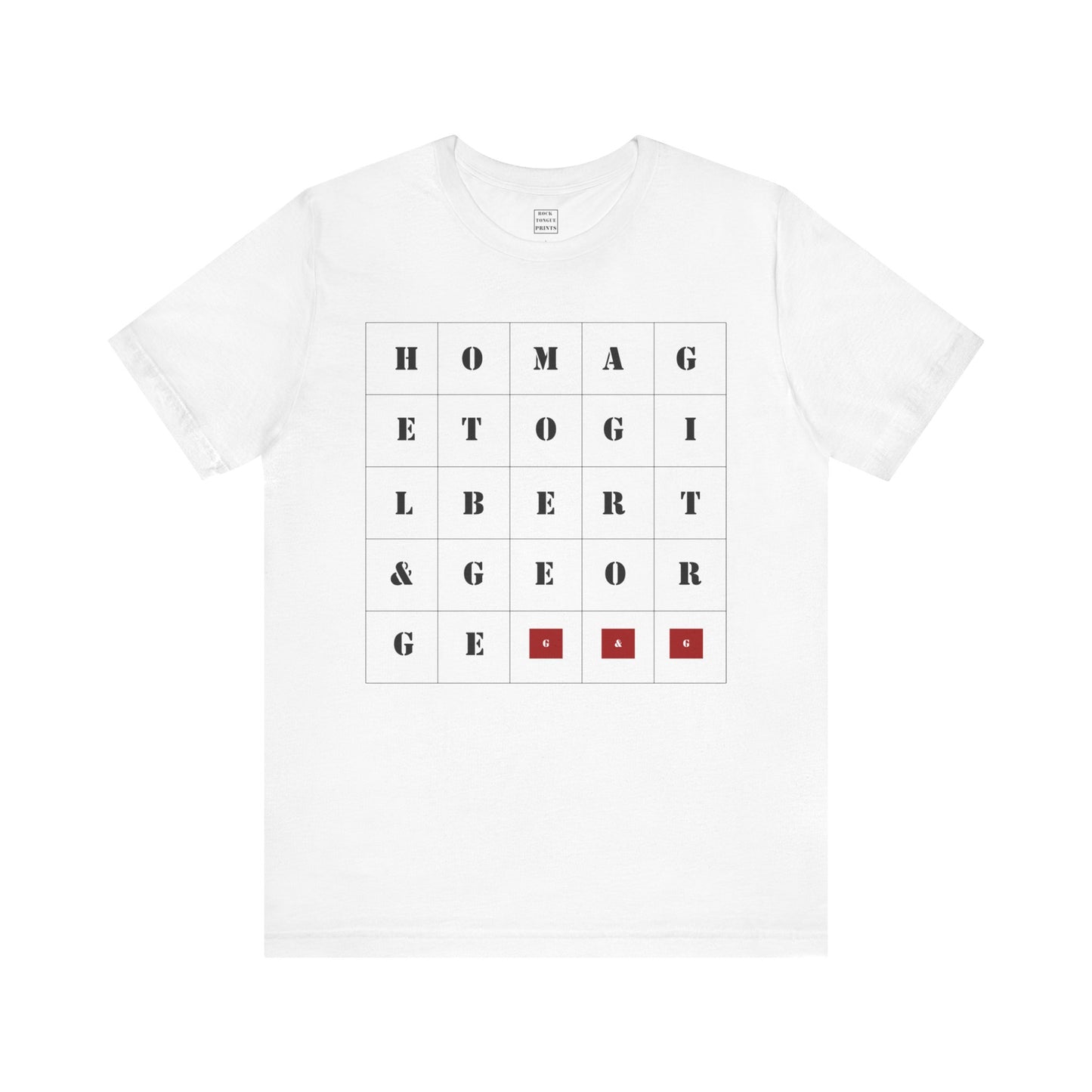 Homage to Gilbert & George (Unisex T-Shirt) | Rock Tongue Prints
