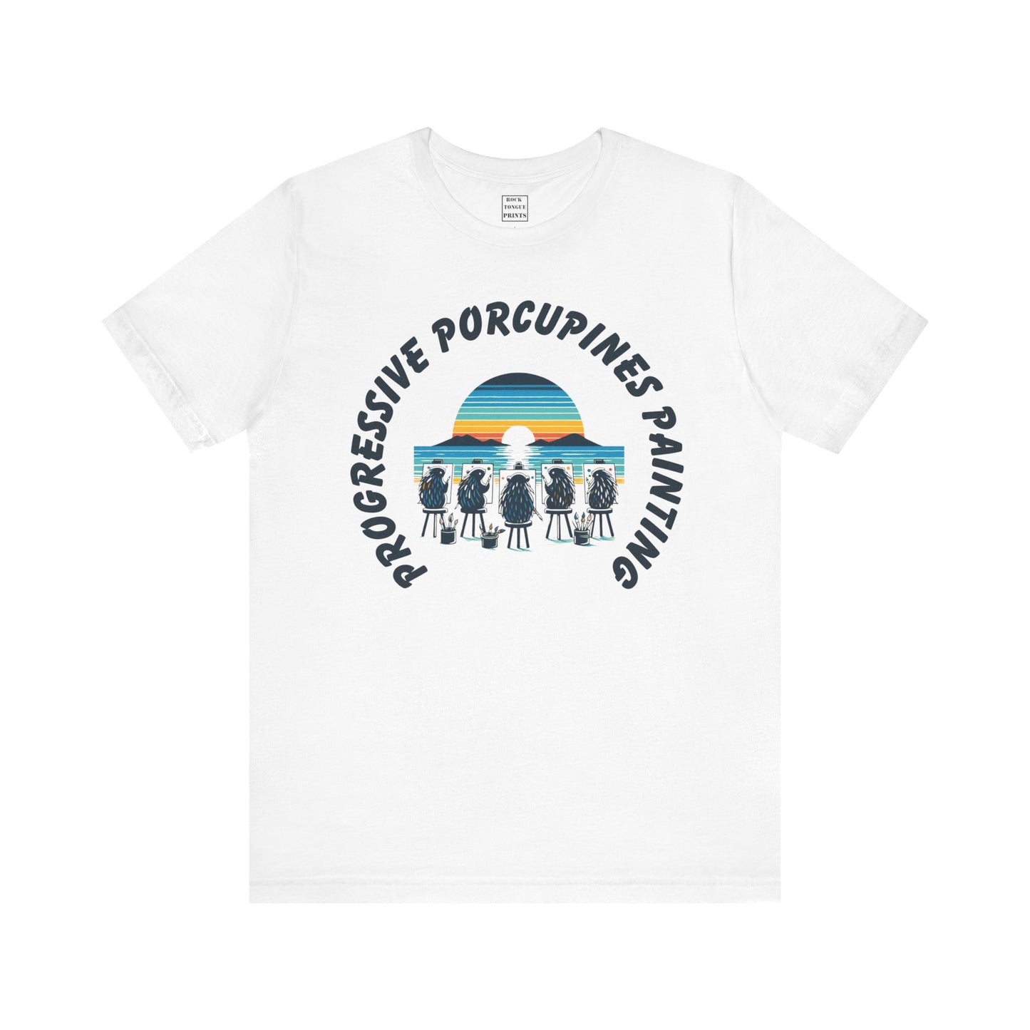Porcupines Painting T-Shirt (Short Sleeve Tee) | Rock Tongue Prints