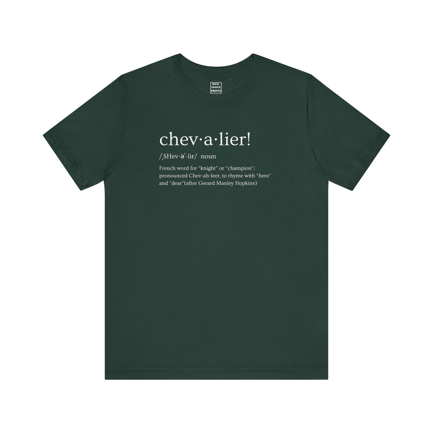 chevalier! (Unisex Jersey Short Sleeve Tee) |Rock Tongue Prints