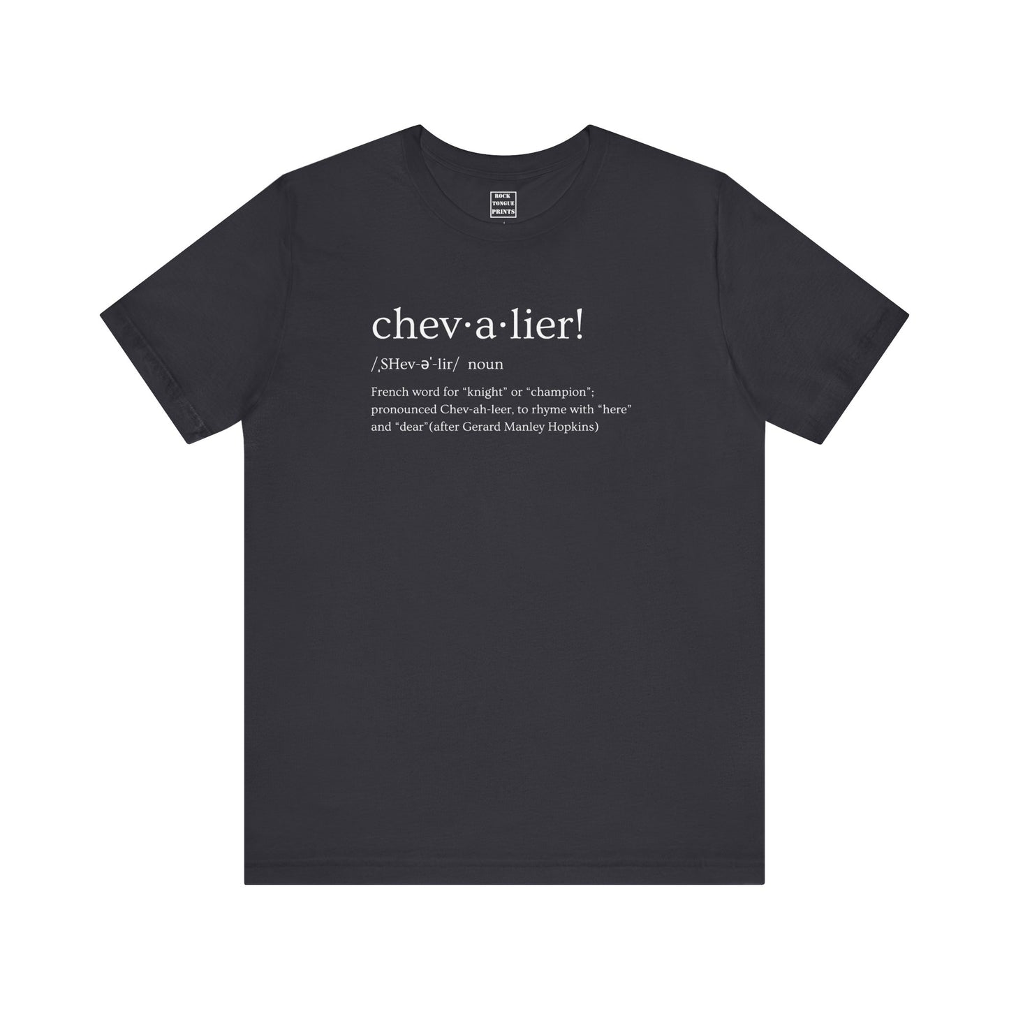 chevalier! (Unisex Jersey Short Sleeve Tee) |Rock Tongue Prints
