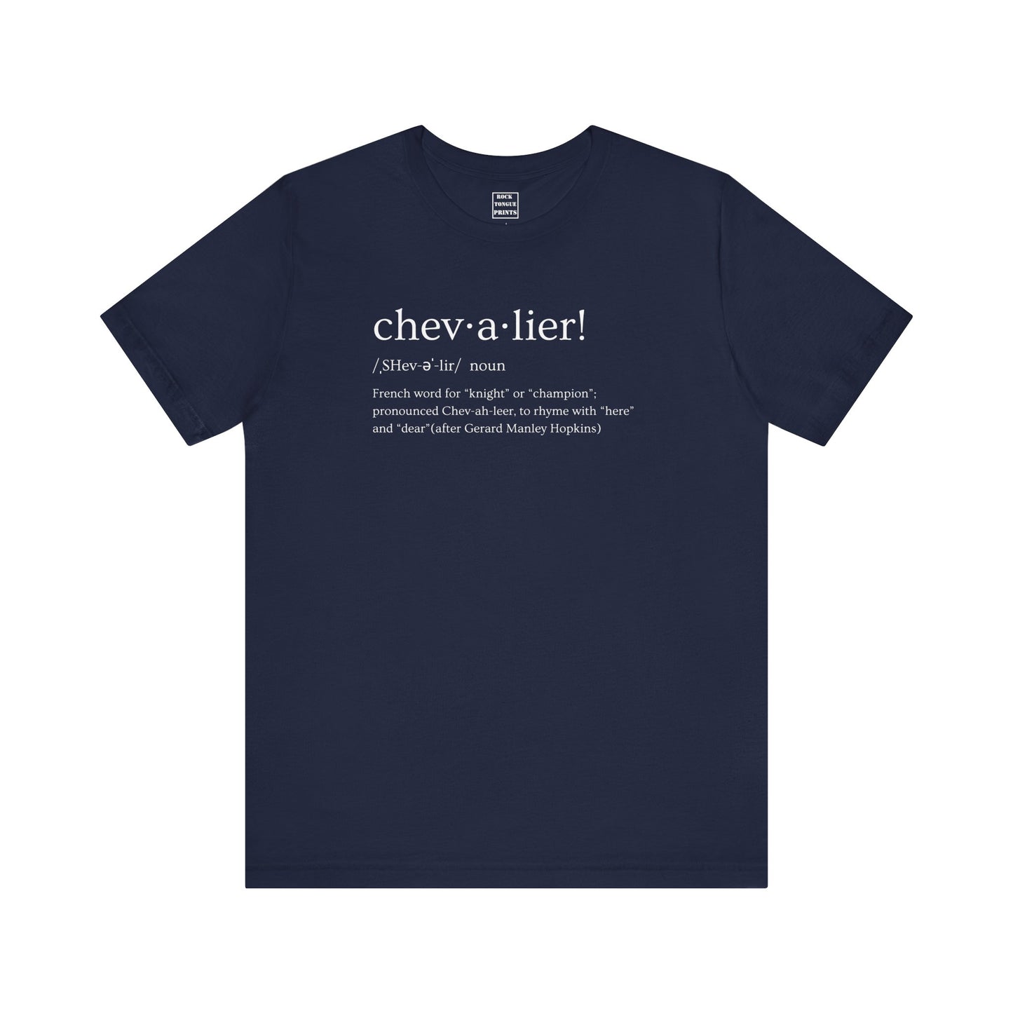chevalier! (Unisex Jersey Short Sleeve Tee) |Rock Tongue Prints