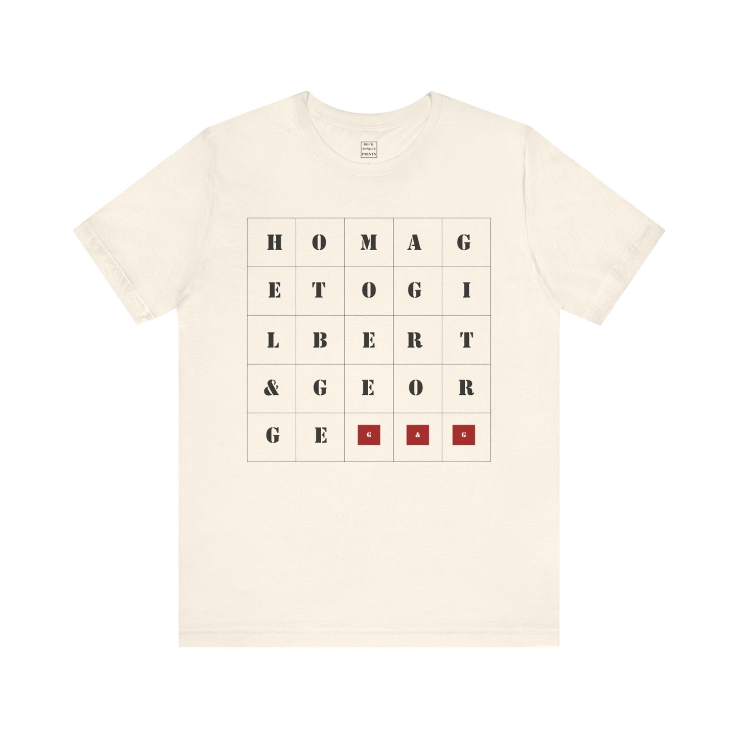 Homage to Gilbert & George (Unisex T-Shirt) | Rock Tongue Prints