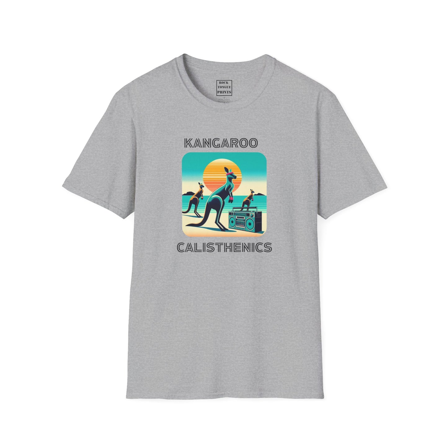 Kangaroo Calisthenics (Unisex Softstyle Crew T-Shirt)