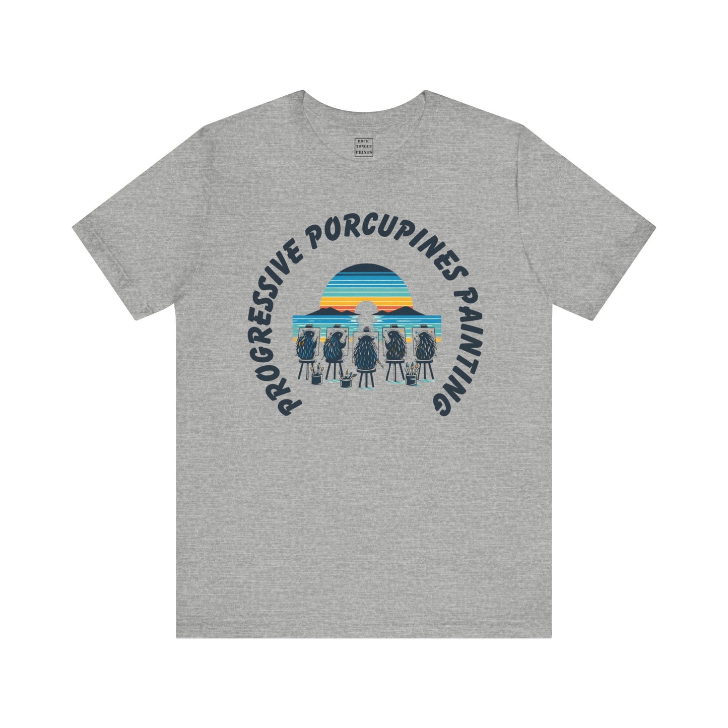 Porcupines Painting T-Shirt (Short Sleeve Tee) | Rock Tongue Prints