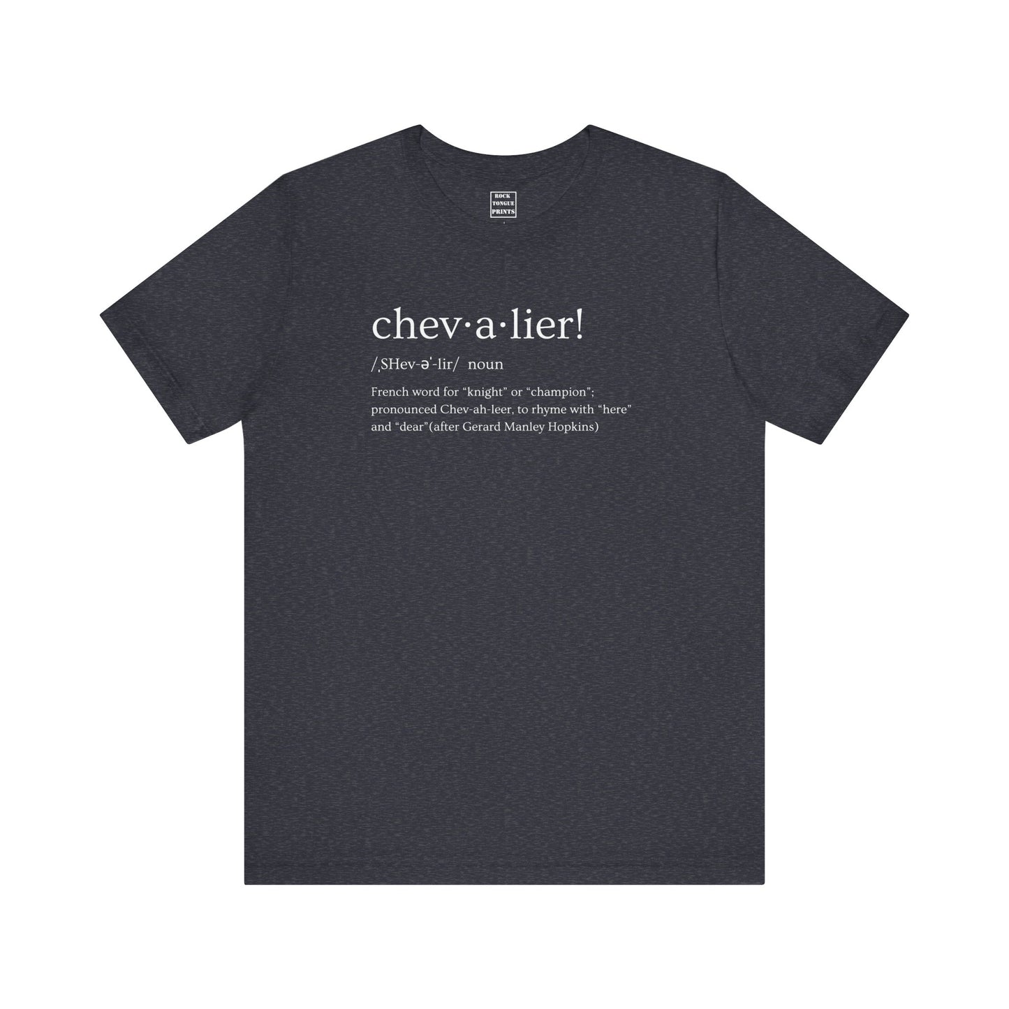 chevalier! (Unisex Jersey Short Sleeve Tee) |Rock Tongue Prints
