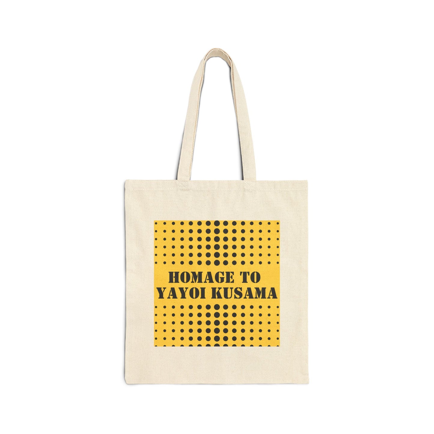 Homage to Yayoi Kusama (Cotton Canvas Tote Bag) | Rock Tongue Prints