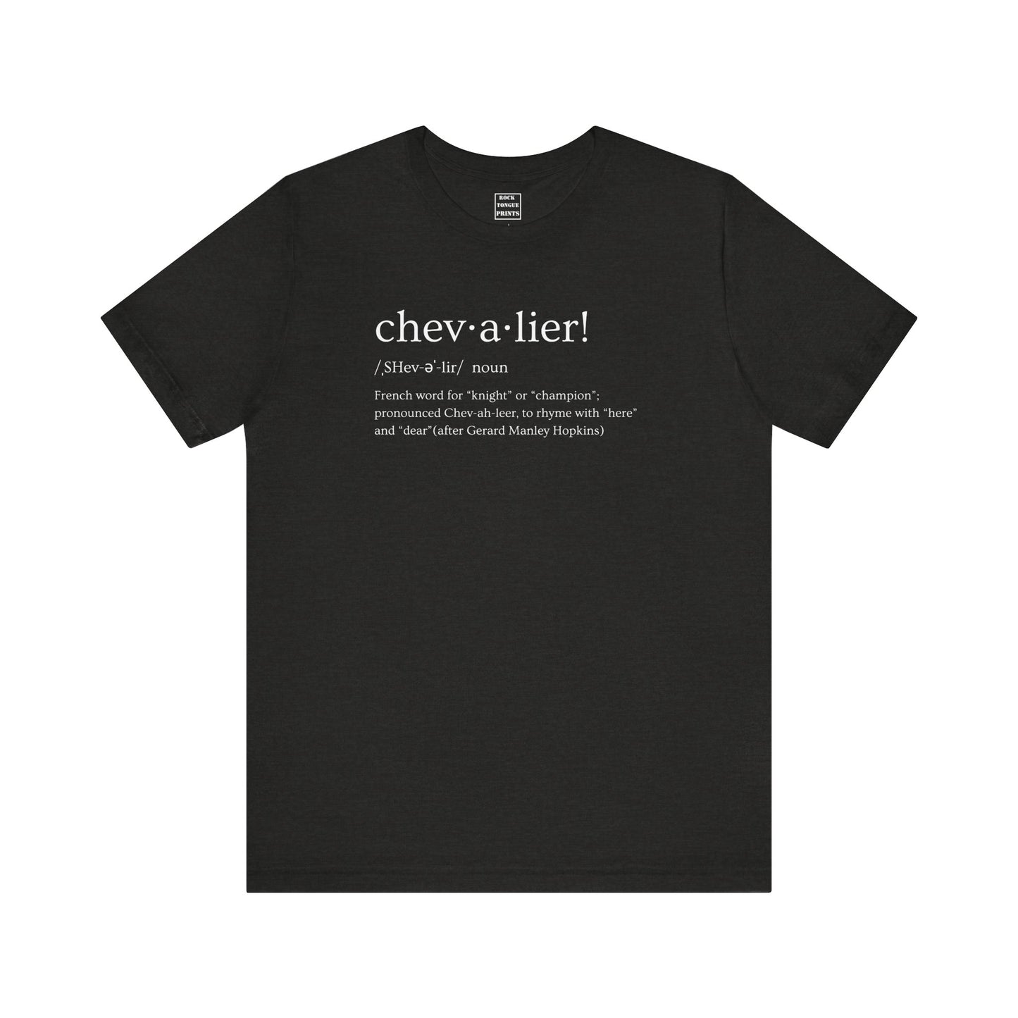 chevalier! (Unisex Jersey Short Sleeve Tee) |Rock Tongue Prints
