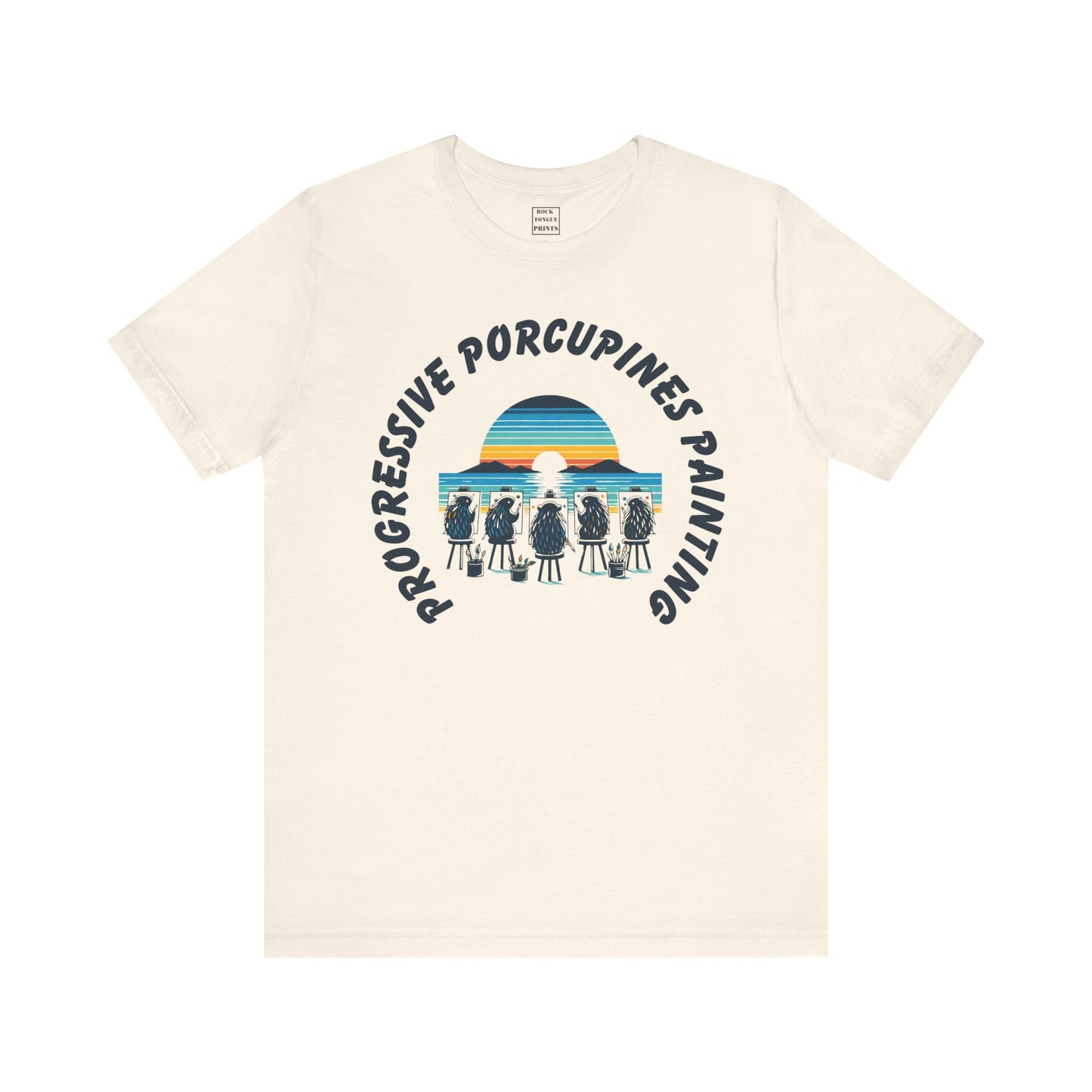 Porcupines Painting T-Shirt (Short Sleeve Tee) | Rock Tongue Prints