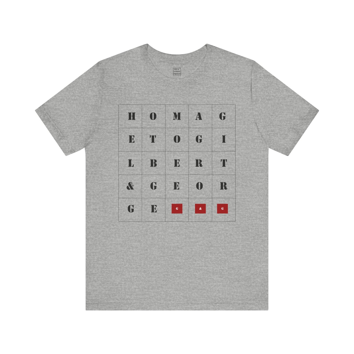 Homage to Gilbert & George (Unisex T-Shirt) | Rock Tongue Prints