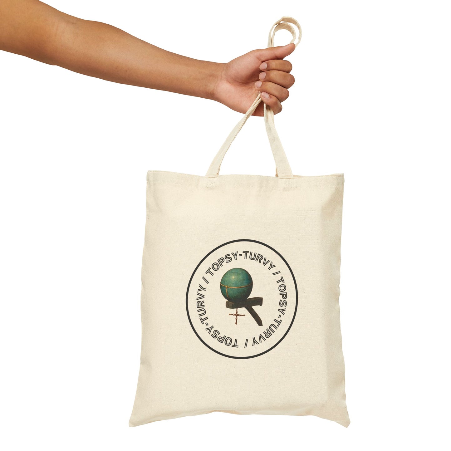 Topsy-Turvy Tote - [Cotton Canvas Tote Bag] | Rock Tongue Prints